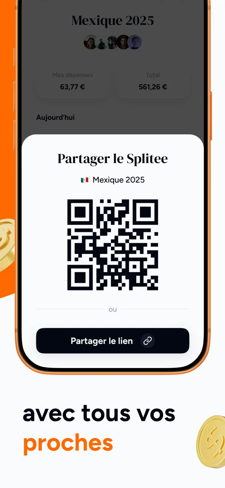 Partagez le lien avec tous vos proches