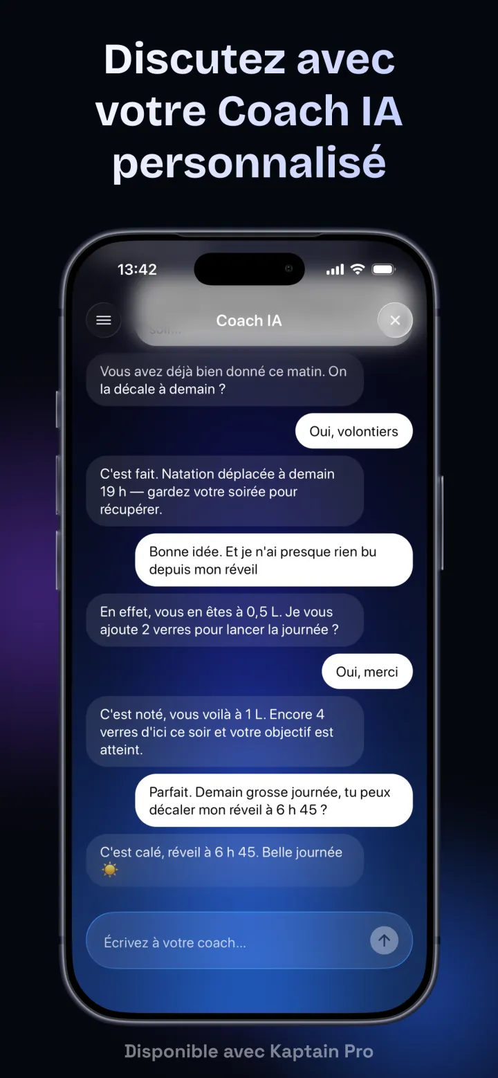 Discutez avec votre Coach IA personnalisé