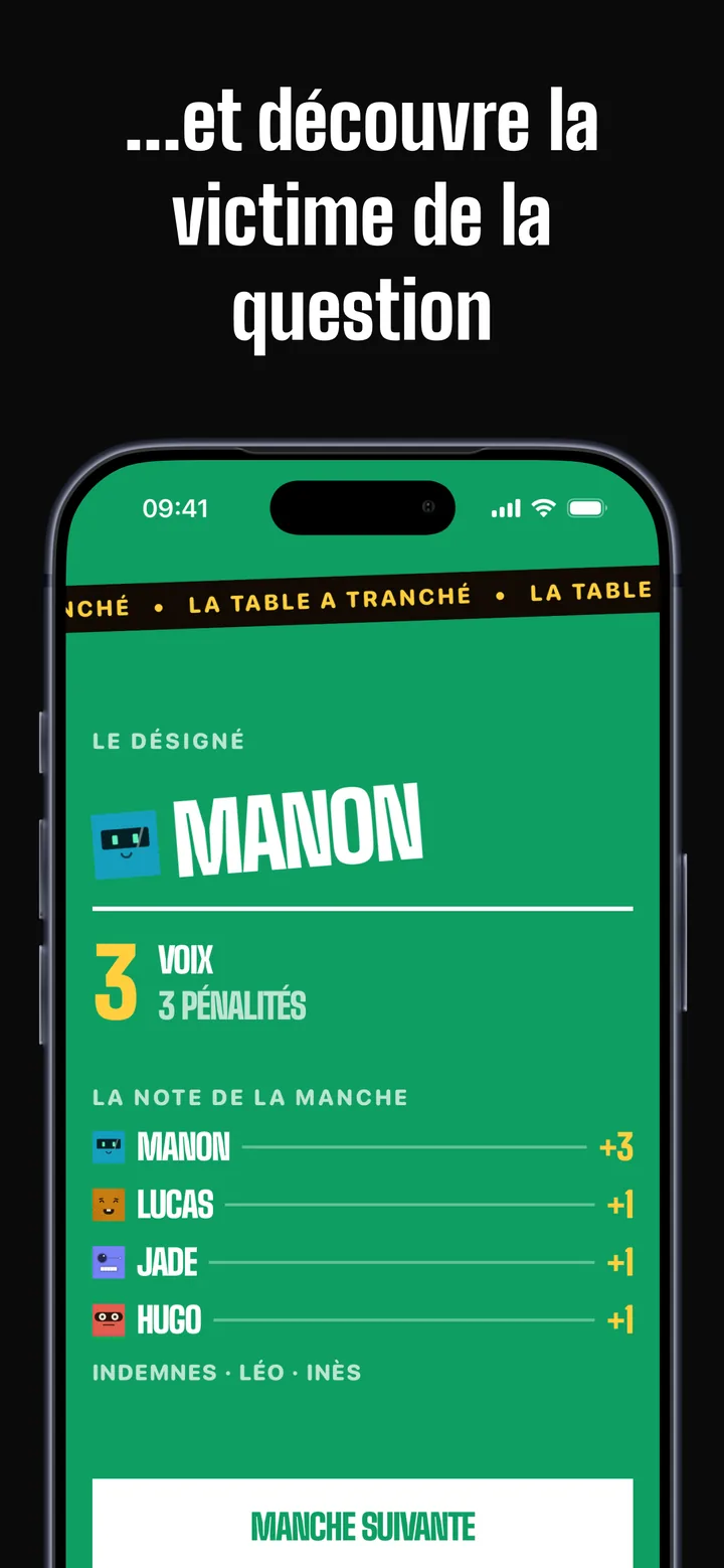 …et découvre la victime de la question