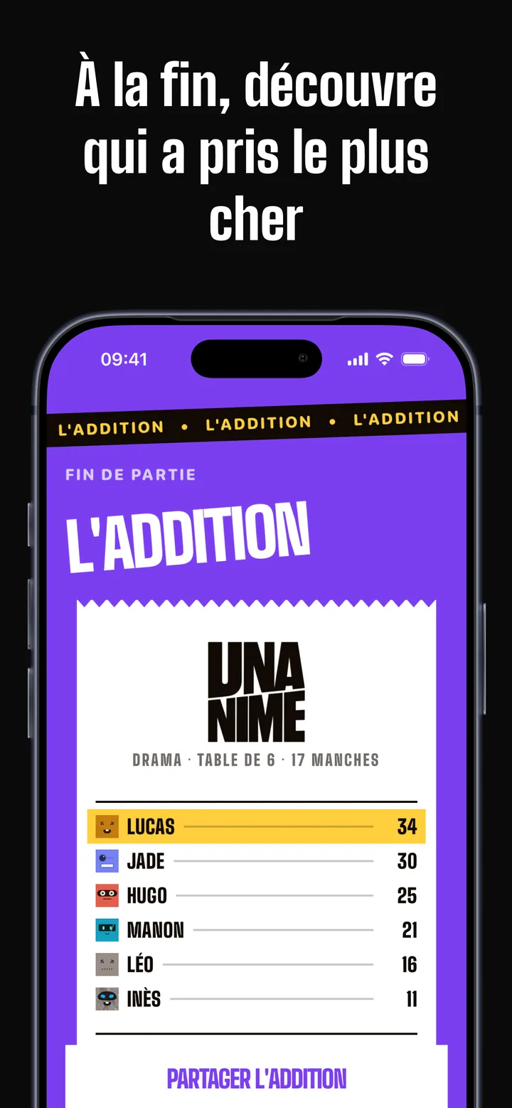 À la fin, l'addition dit qui a pris le plus cher